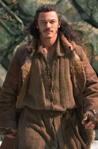Girion The Hobbit Luke Evans Bard The Bowman Brown Trench Coat