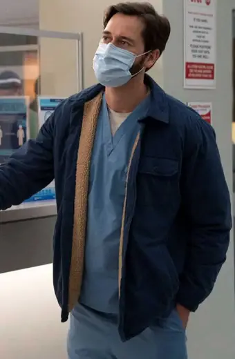 Dr Max Goodwin New Amsterdam Ryan Eggold Blue Jacket