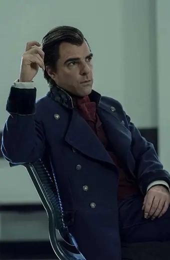 Zachary Quinto Charlie Manx NOS4A2 Dark Blue Royal Wool Coat nos4a2-charlie-manx-blue-coat