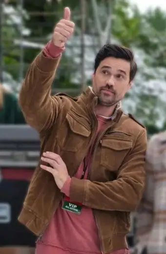 One December Night Brett Dalton Brown Suede Jacket