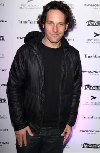 Paul Rudd Celebrity Charades Benefit Gala Black Hooded Jacket