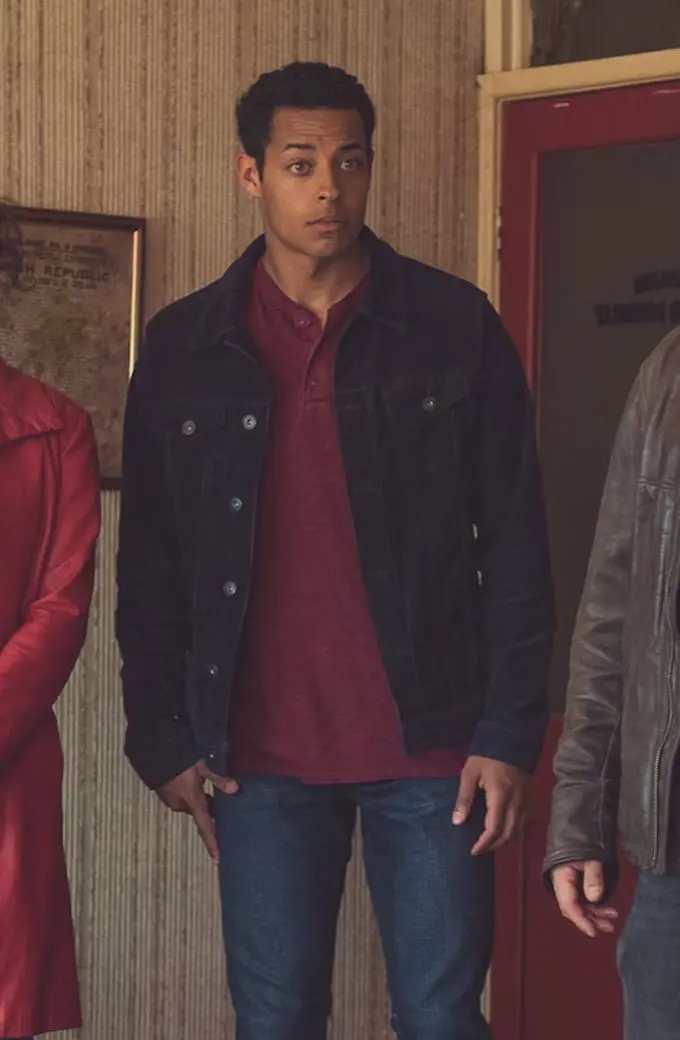 Daryl McCormack Pixie Daryl Black Corduroy Jacket pixie-daryl-mccormack-jacket