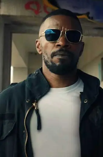 Jamie Foxx Art Project Power Bomber Black Cotton Jacket jamie-foxx-project-power-jacket