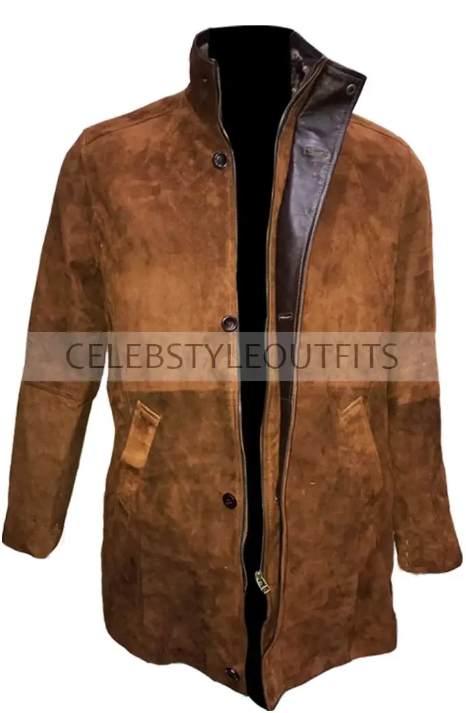 Robert Taylor Longmire Brown Suede Coat longmire-walt-sheriff-brown-coat