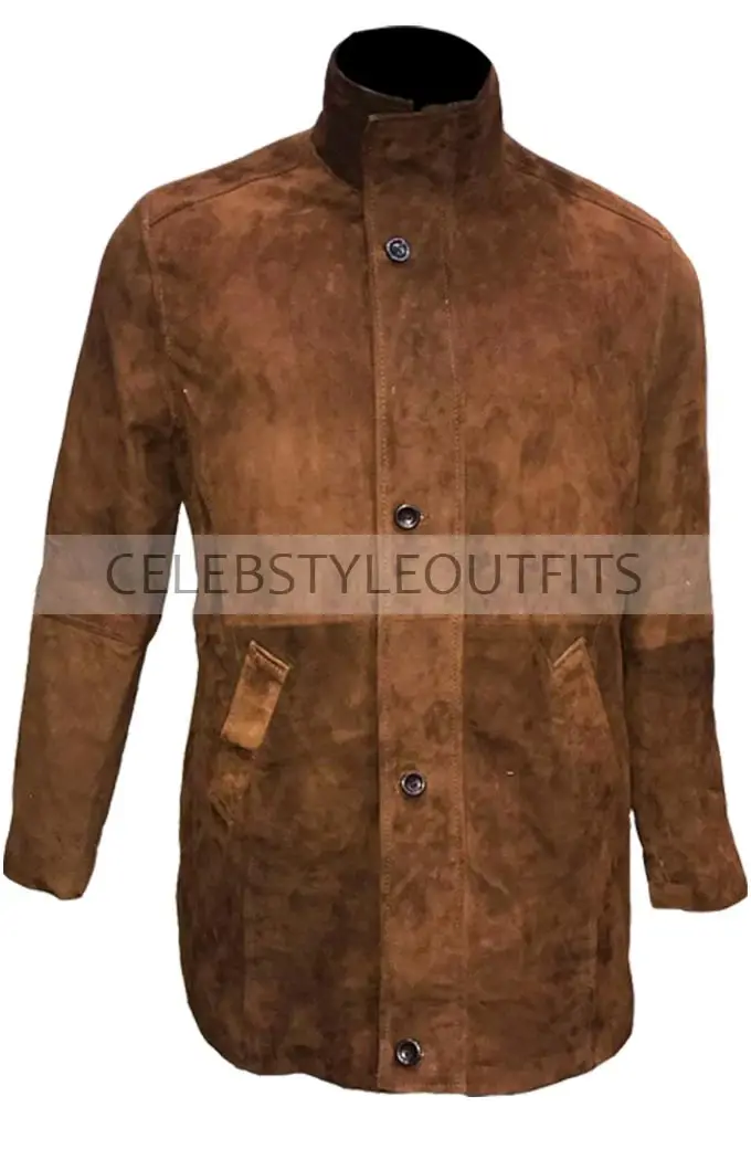 Robert Taylor Longmire Brown Suede Coat longmire-walt-sheriff-brown-coat