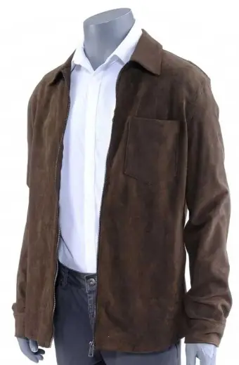 Scott Ben Platt Broken Diamonds Brown Suede Leather Jacket