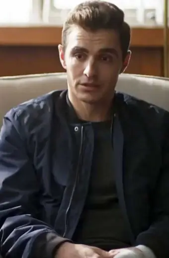The Now TV Show Dave Franco Ed Poole Bomber Blue Cotton Jacket
