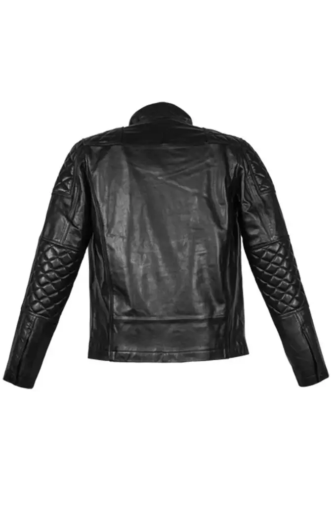 Venom Snake Metal Gear Solid Cosplay Black Leather Jacket metal-gear-solid5-snake-biker-jacket