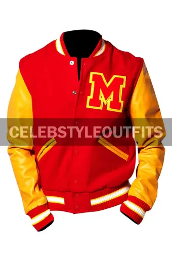 Michael Jackson Bad Tour Thriller M Logo Bomber Varsity Jacket