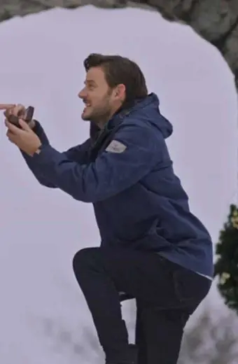 Midnight Magnolia Jack Russo Evan Williams Blue Cotton Jacket evan-williams-midnight-magnolia-jacket