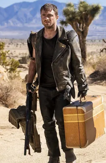 Miracle Workers Ezekiel Brown Daniel Radcliffe Biker Jacket