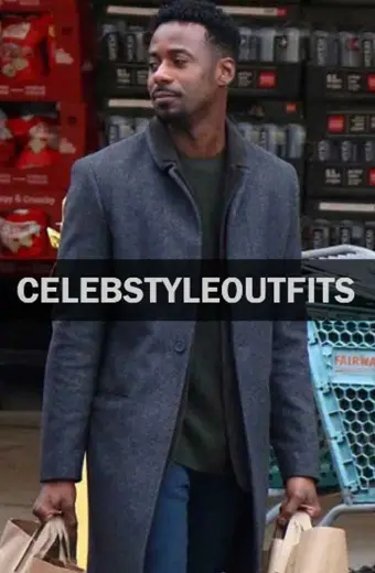 Modern Love TV Show Gary Carr Jeff Grey Wool Long Trench Coat