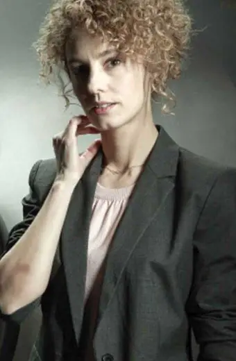 Monica Gaztambide Money Heist Esther Acebo Grey Trench Blazer