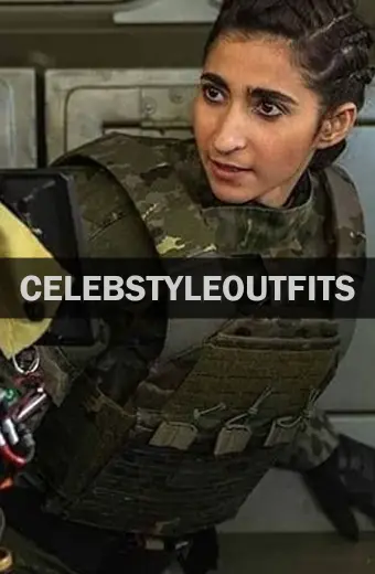 Nairobi Money Heist Alba Flores Green Cotton Tactical Vest
