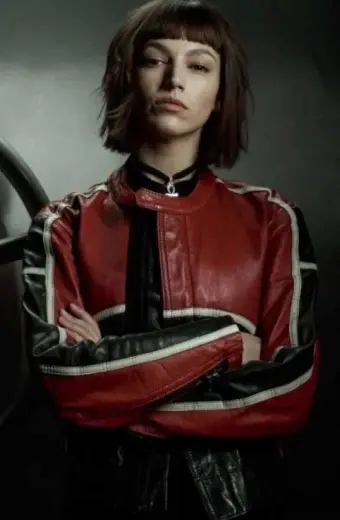 Ursula Corbero Money Heist Tokyo Moto Racer Leather Jacket