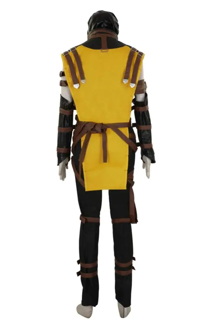 Scorpion Hanzo Hasashi Mortal Kombat Yellow Cosplay Vest mortal-kombat-scorpion-vest