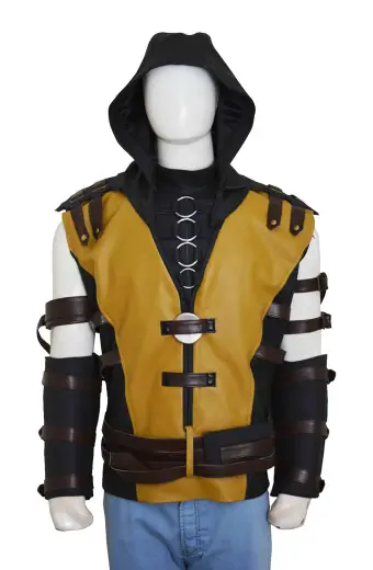 Scorpion Hanzo Hasashi Mortal Kombat Yellow Cosplay Vest mortal-kombat-scorpion-vest