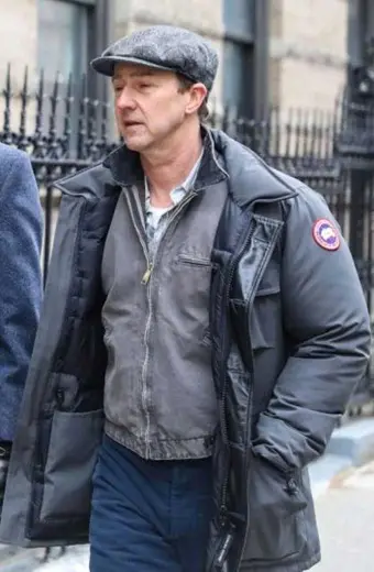 Edward Norton Lionel Essrog Motherless Brooklyn Puffer Jacket