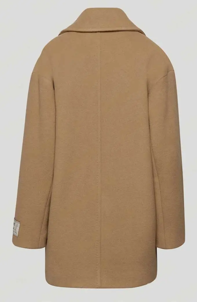 Nancy Drew TV Series Kennedy McMann Beige Trench Wool Coat kennedy-mcmann-nancy-drewtrench-coat
