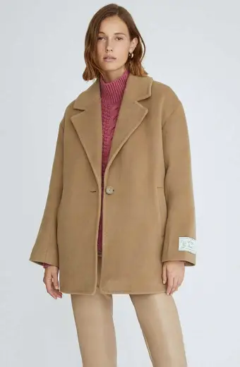 Kennedy McMann Nancy Drew TV Series Wool Beige Trench Coat