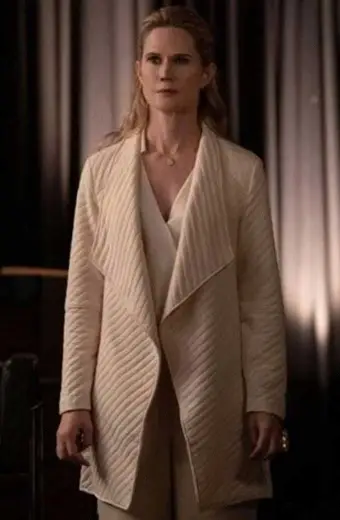 Stephanie March Akira Naomi Quilted White Wool Drape Coat stephanie-march-naomi-coat