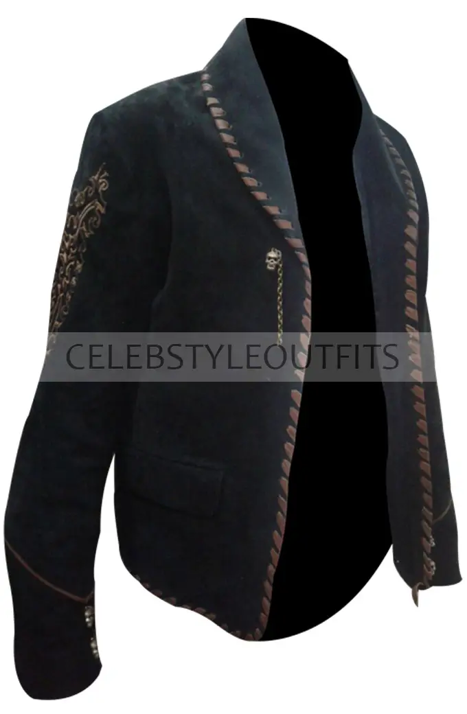 Once Upon A Time In Mexico El Mariachi Black Suede Jacket once-upon-a-time-in-mexico-el-mariachi-black-jacket