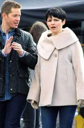 Once Upon a Time Ginnifer Goodwin Snow White White Wool Coat