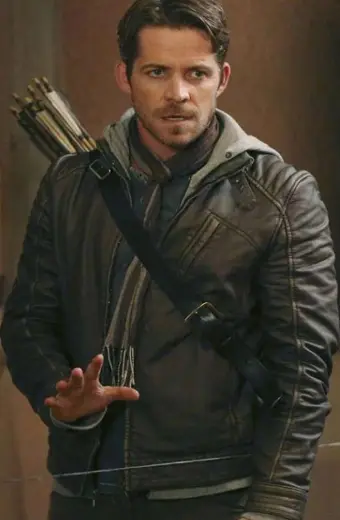 Once Upon a Time Sean Maguire Robin Hood Black Leather Jacket