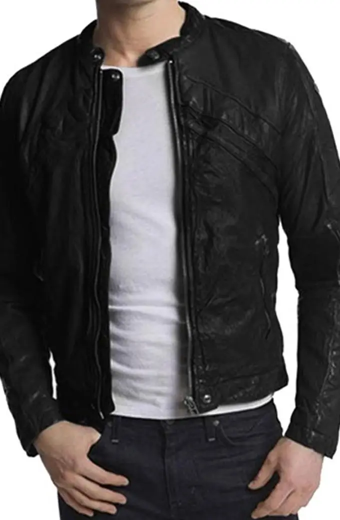 Will Scarlet Once Upon a Time TV Show Black Leather Jacket once-upon-a-time-will-scarlet-leather-jacket