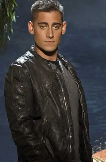 Once Upon a Time TV Show Michael Socha Black Leather Jacket