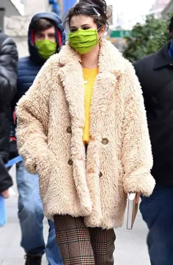 Selena Gomez Only Murders In The Building Beige Coat