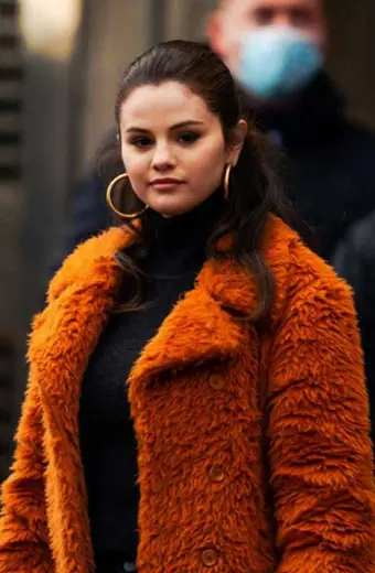Only Murders In The Building Selena Gomez Fur Coat