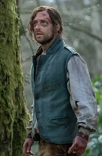 Outlander Richard Rankin Roger Wakefield Blue Cotton Vest
