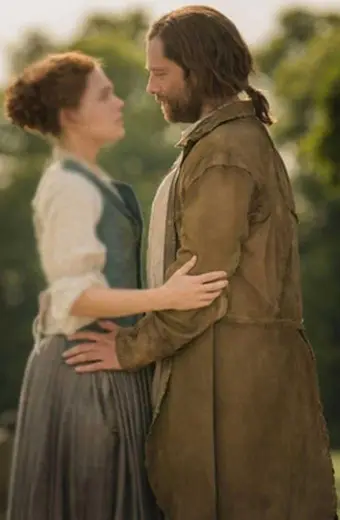 Sam Heughan Outlander Jamie Fraser Brown Cotton Trench Coat