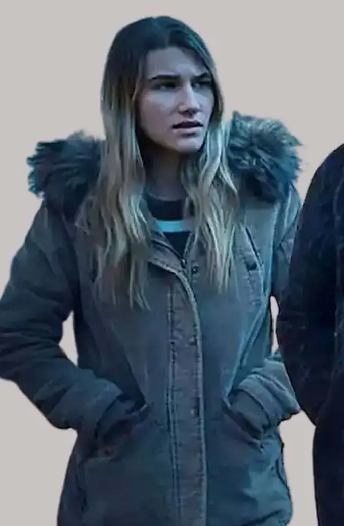 Sofia Hublitz Charlotte Byrde Ozark Brown Fur Hooded Coat ozark-charlotte-byrde-brown-jacket