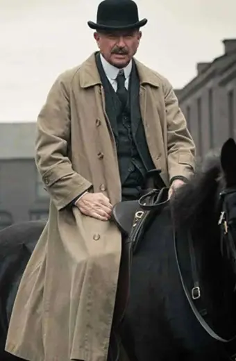 Chester Campbell Peaky Blinders Sam Neill Beige Trench Coat