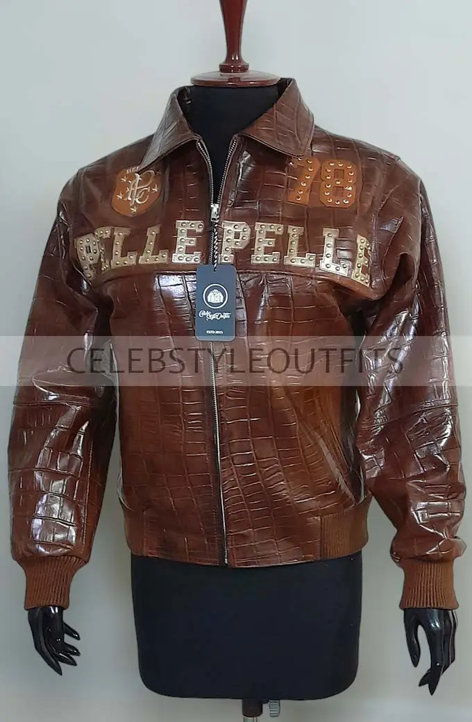 Pelle Pelle Last Man Standing Womens Block Brown Bomber Jacket pelle-pelle-last-man-standing-womens-jacket