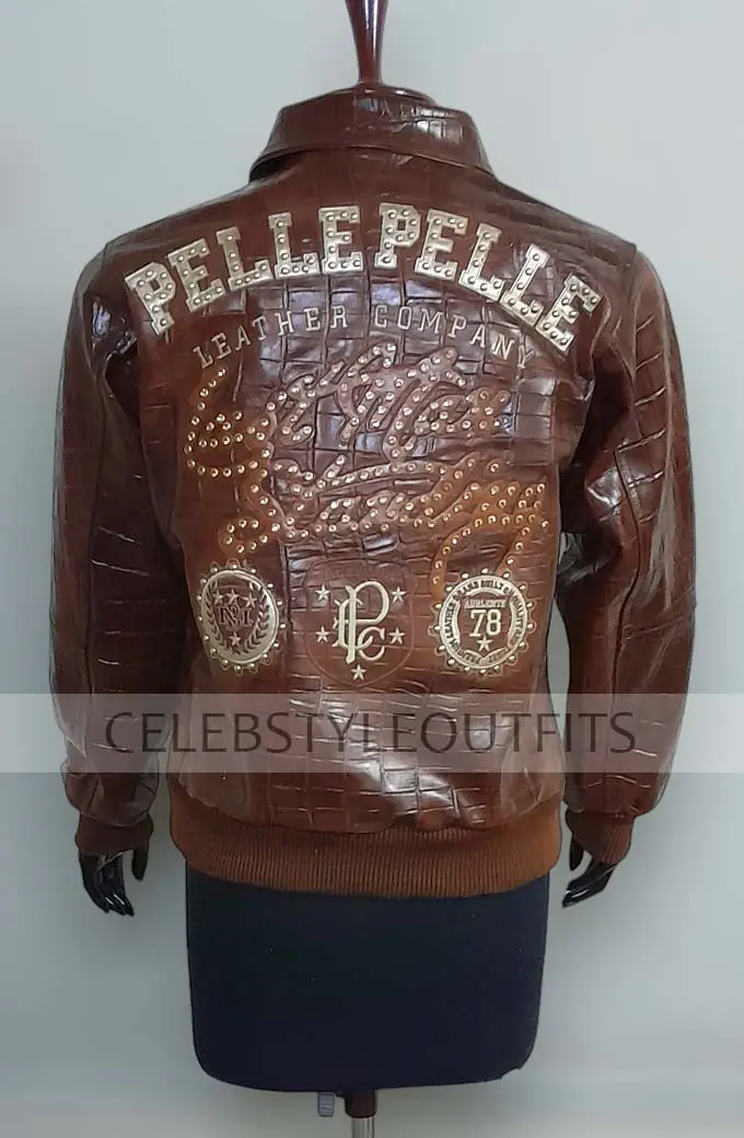 Pelle Pelle Last Man Standing Womens Block Brown Bomber Jacket pelle-pelle-last-man-standing-womens-jacket
