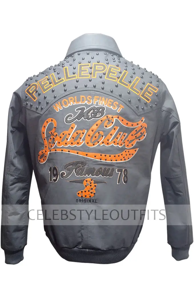 Soda Club Worlds Finest Pelle Pelle 1978 Grey Leather Jacket worlds-finest-pelle-pelle-1978-soda-club-jacket