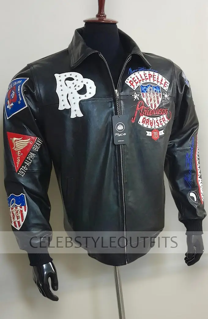 American Bruiser Pelle Pelle LTD Edition Black Bomber Jacket american-bruiser-pelle-pelle-ltd-edition-jacket