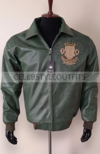 Eye On The Prize Pelle Pelle 1978 Bomber Green Leather Jacket