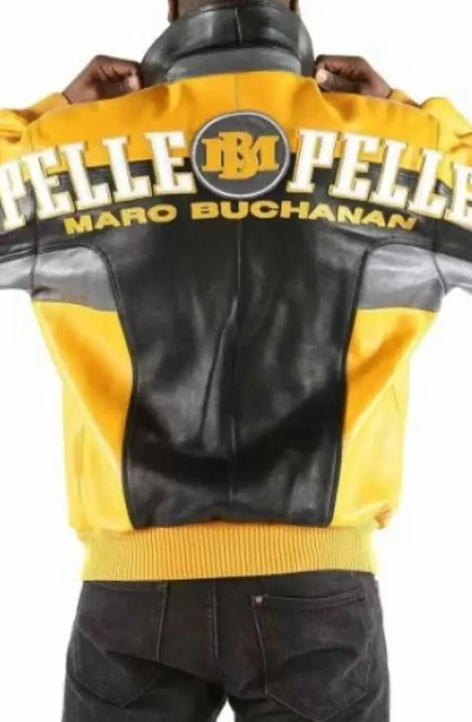 Marc Buchanan 1978 Pelle Pelle Biker Yellow And Black Jacket marc-buchanan-pelle-pelle-yellow-black-jacket