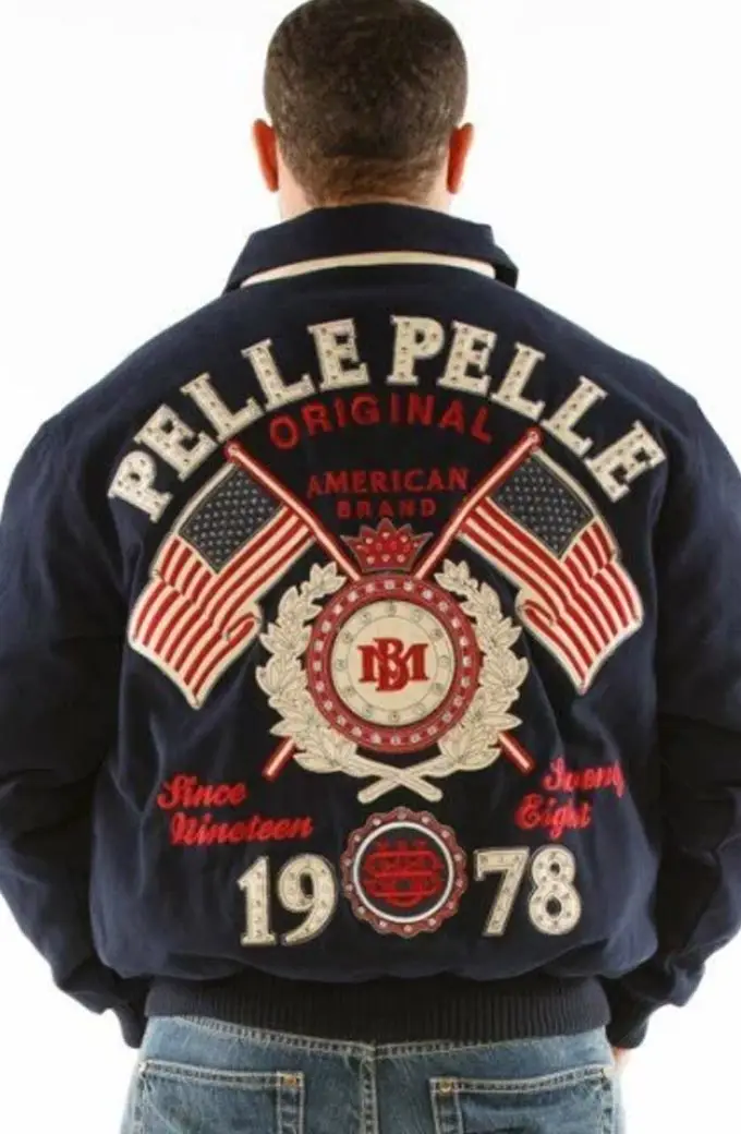 USA Pelle Pelle MB Original American Brand 1978 Bomber Jacket original-american-1978-pelle-pelle-mb-jacket