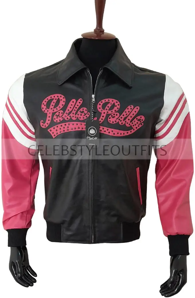 Pelle Pelle MB 1978 Vintage International Pink Bomber Jacket pelle-pelle-1978-vintage-pink-black-jacket