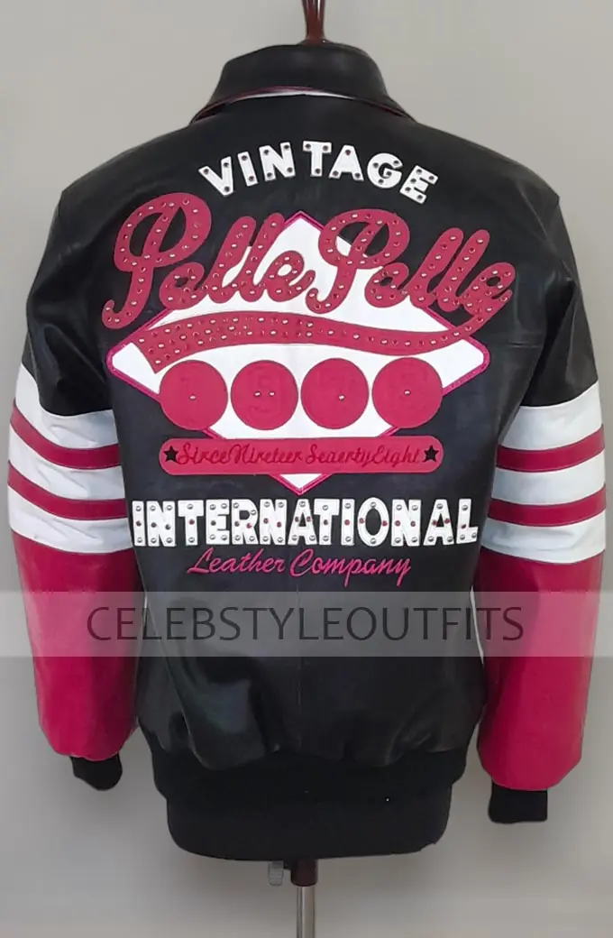 Pelle Pelle MB 1978 Vintage International Pink Bomber Jacket pelle-pelle-1978-vintage-pink-black-jacket