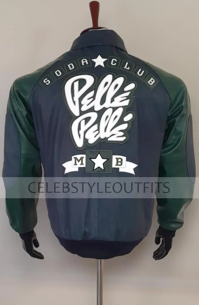 Pelle Pelle MB 1978 Soda Club Black And Green Bomber Jacket pelle-pelle-mb-soda-club-green-bomber-jacket