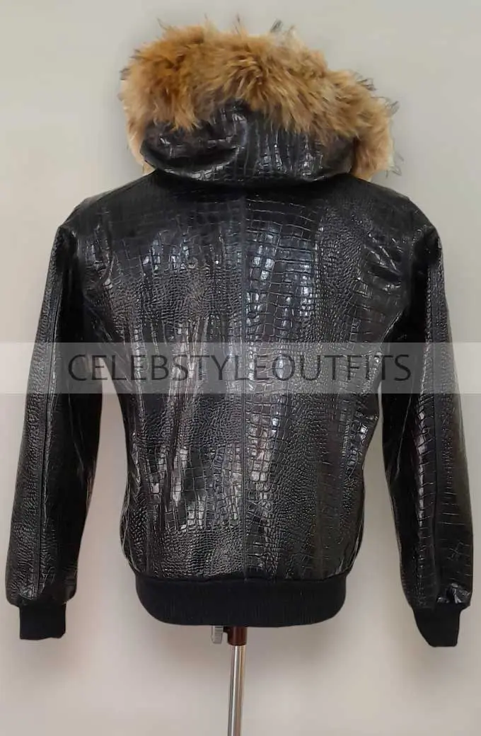 Pelle Pelle MB World Famous Black Leather Fur Hooded Jacket world-famous-pelle-pelle-mb-jacket