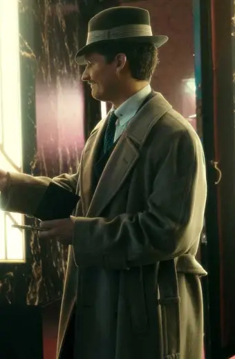 Thomas Wayne Ben Aldridge Pennyworth Grey Wool Trench Coat