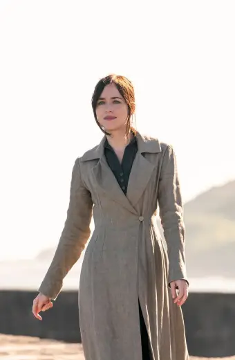 Dakota Johnson Persuasion Anne Elliot Beige Trench Coat