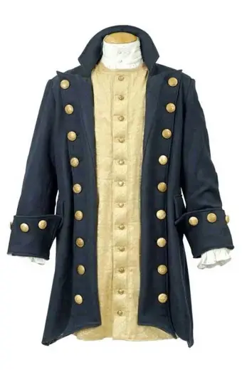 Pirate Buccaneer Blue Coat For Men